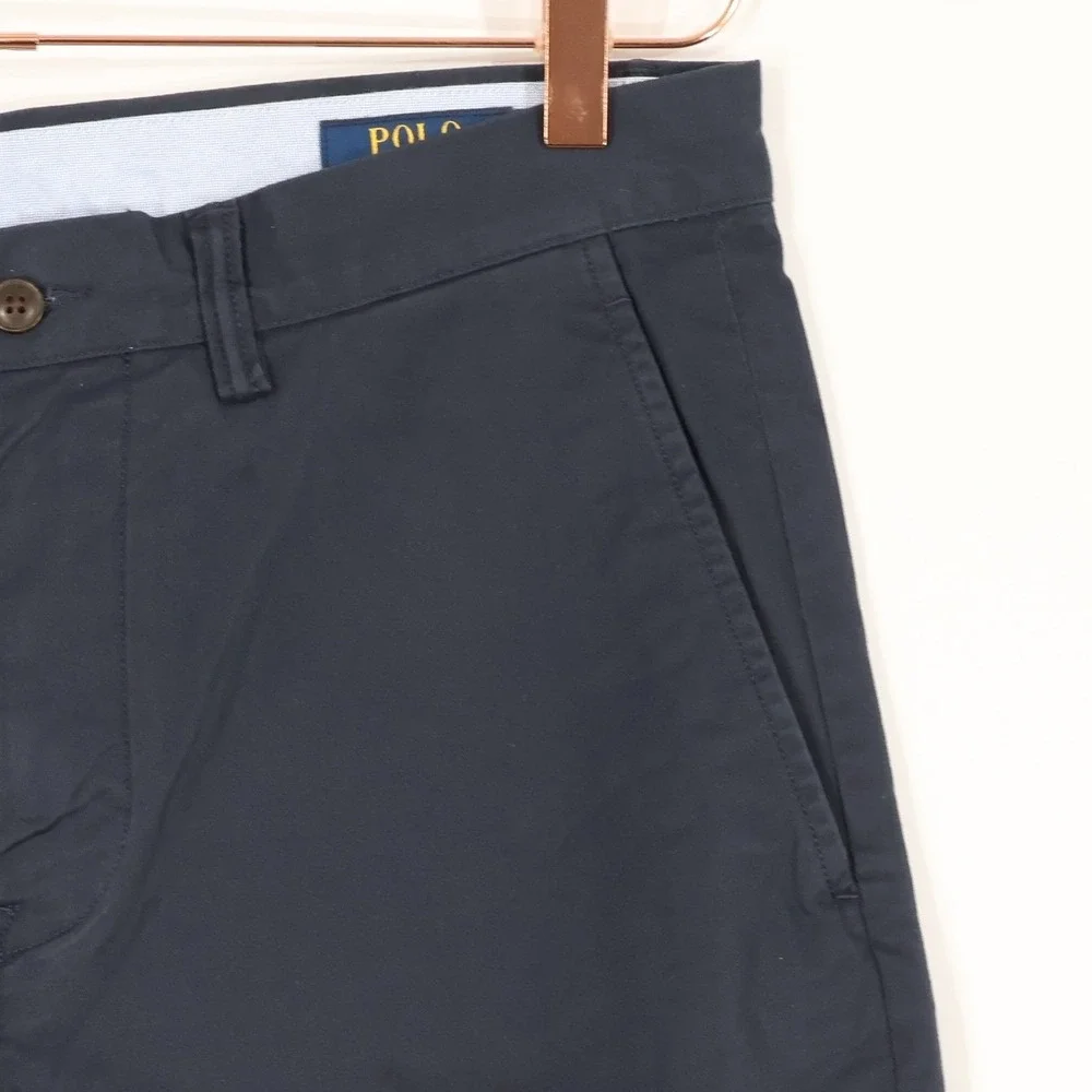 Polo Ralph Lauren Bedford Chino Pants Mens 32x34 Blue Straight Stretch $125 NWD